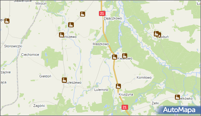 mapa Luleminko, Luleminko na mapie Targeo