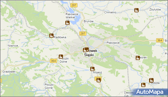 mapa Lwówek Śląski, Lwówek Śląski na mapie Targeo