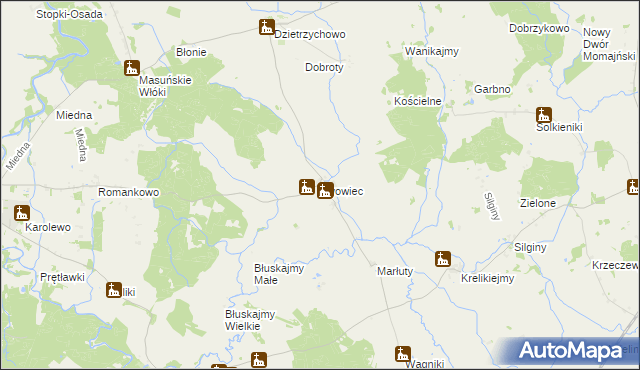 mapa Lwowiec, Lwowiec na mapie Targeo