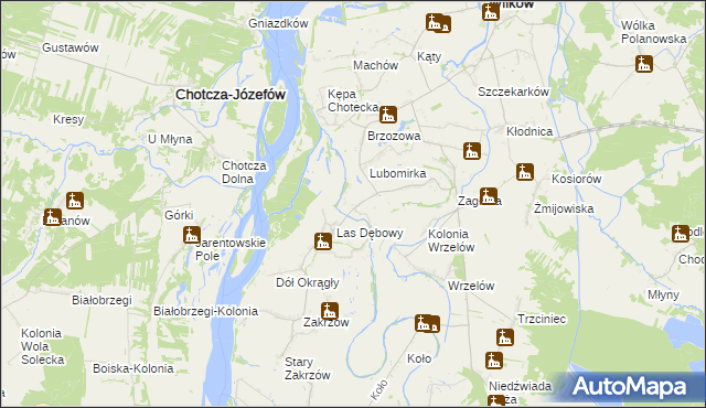 mapa Majdany gmina Wilków, Majdany gmina Wilków na mapie Targeo