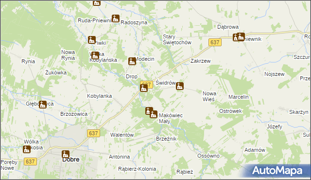 mapa Makówiec Duży, Makówiec Duży na mapie Targeo