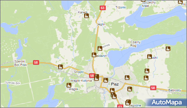 mapa Maldanin, Maldanin na mapie Targeo