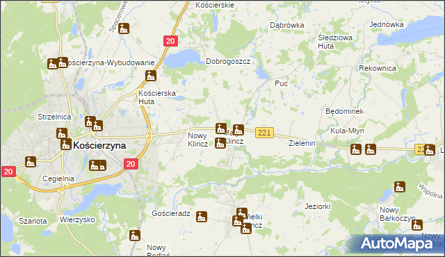 mapa Mały Klincz, Mały Klincz na mapie Targeo