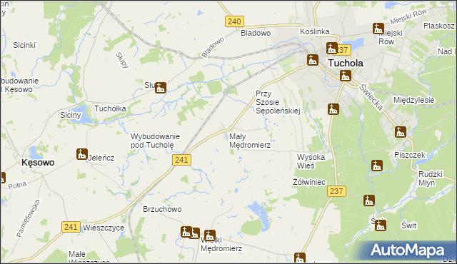 mapa Mały Mędromierz, Mały Mędromierz na mapie Targeo