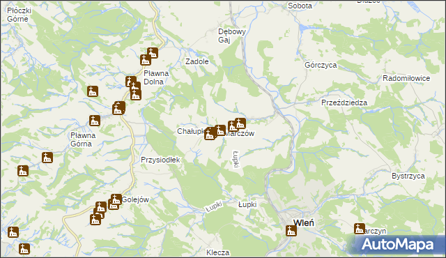 mapa Marczów, Marczów na mapie Targeo