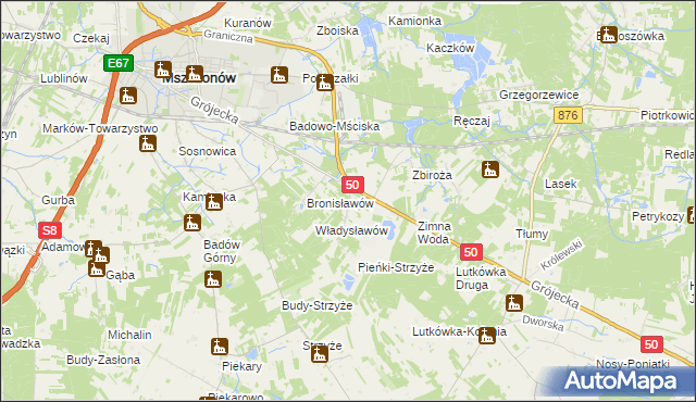 mapa Marianka gmina Mszczonów, Marianka gmina Mszczonów na mapie Targeo