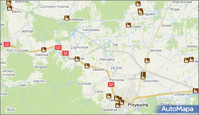 mapa Mariówka, Mariówka na mapie Targeo