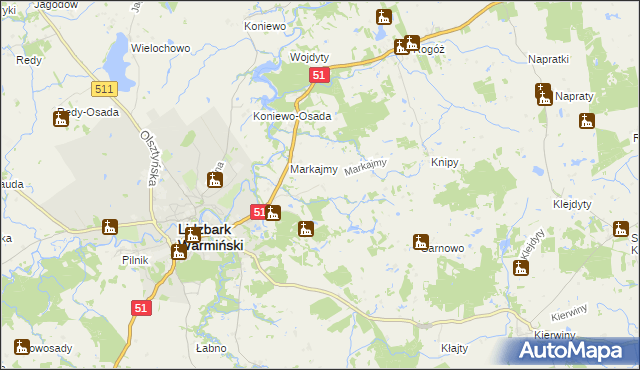 mapa Marków, Marków na mapie Targeo
