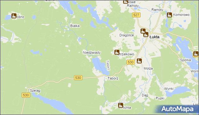 mapa Markuszewo, Markuszewo na mapie Targeo
