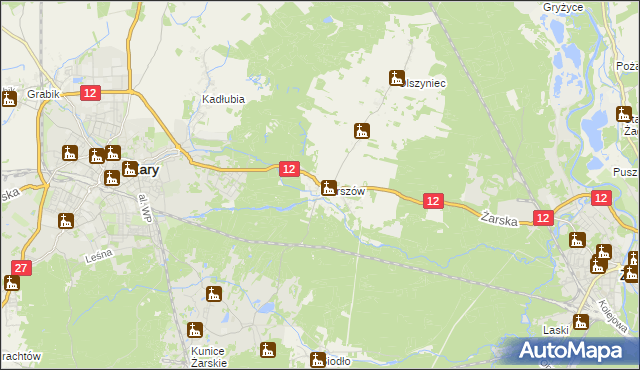 mapa Marszów, Marszów na mapie Targeo