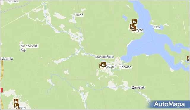 mapa Maskulińskie, Maskulińskie na mapie Targeo