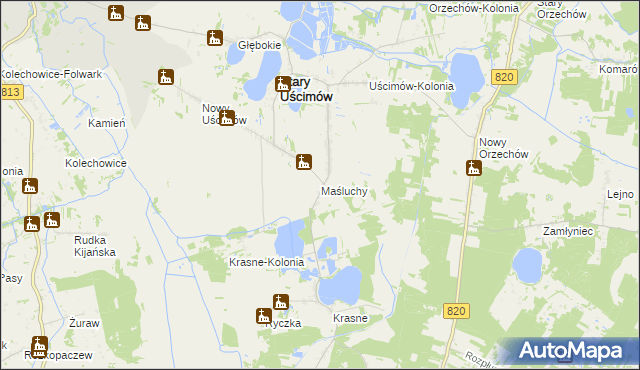 mapa Maśluchy, Maśluchy na mapie Targeo