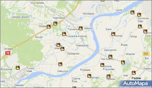 mapa Matiaszów, Matiaszów na mapie Targeo