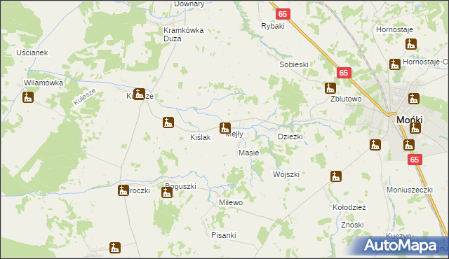 mapa Mejły, Mejły na mapie Targeo