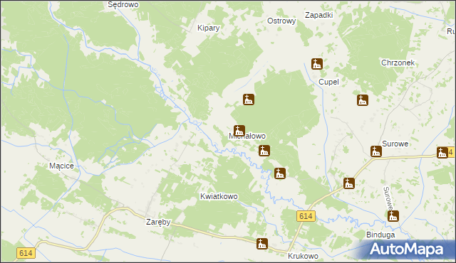 mapa Michałowo gmina Czarnia, Michałowo gmina Czarnia na mapie Targeo