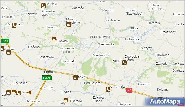 mapa Międzygórz, Międzygórz na mapie Targeo