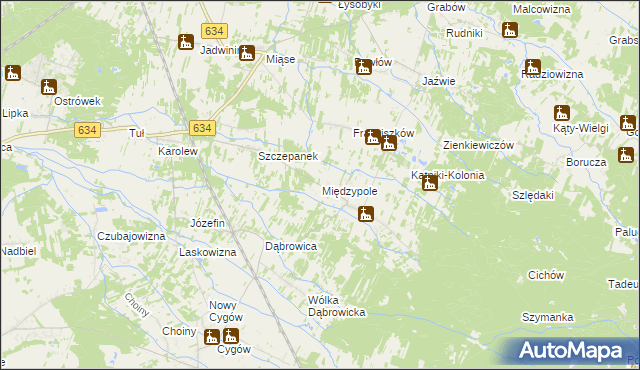 mapa Międzypole, Międzypole na mapie Targeo