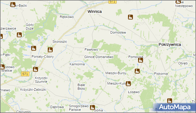 mapa Mieszki-Leśniki, Mieszki-Leśniki na mapie Targeo