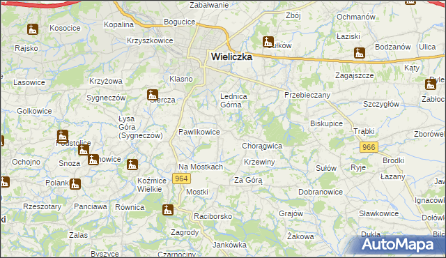 mapa Mietniów, Mietniów na mapie Targeo