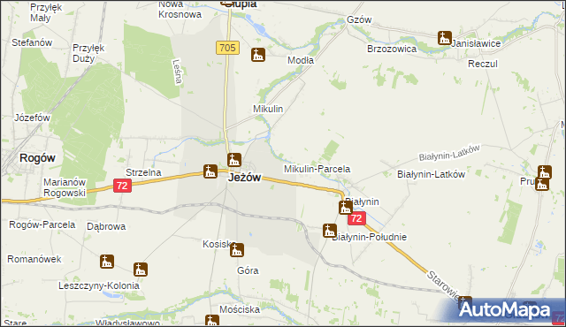 mapa Mikulin-Parcela, Mikulin-Parcela na mapie Targeo