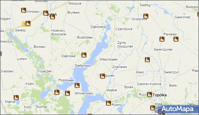 mapa Miłachówek, Miłachówek na mapie Targeo