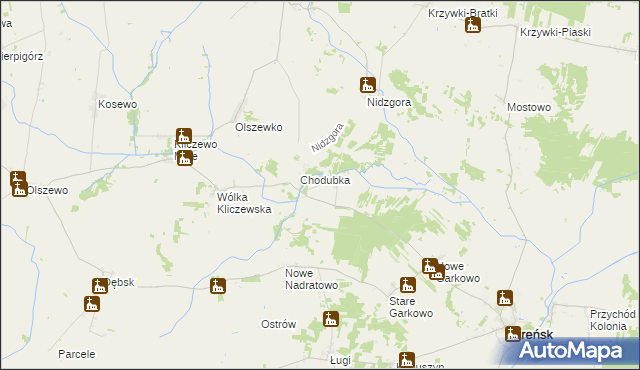 mapa Miłotki, Miłotki na mapie Targeo