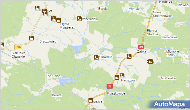 mapa Minkowskie, Minkowskie na mapie Targeo