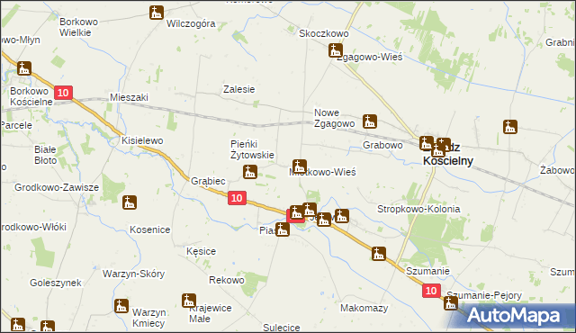 mapa Młotkowo-Wieś, Młotkowo-Wieś na mapie Targeo