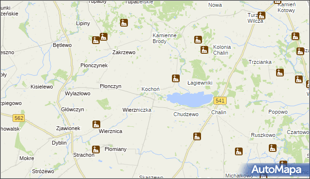 mapa Mokówko, Mokówko na mapie Targeo
