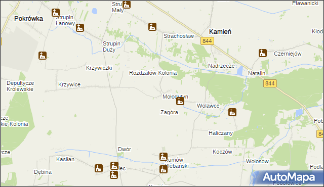 mapa Mołodutyn, Mołodutyn na mapie Targeo