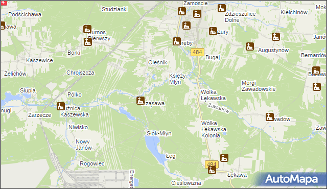 mapa Morgi Rząsawskie, Morgi Rząsawskie na mapie Targeo