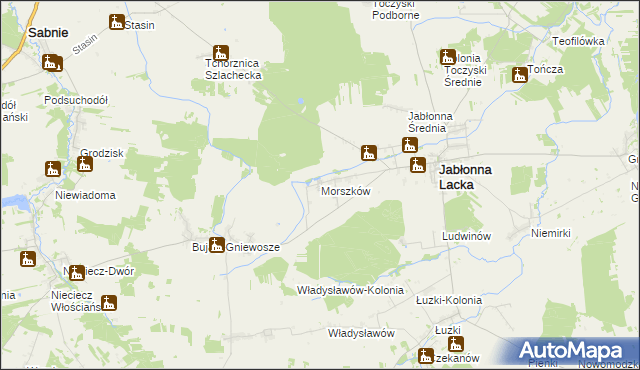 mapa Morszków, Morszków na mapie Targeo