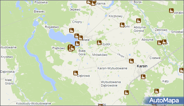 mapa Mrówkowo, Mrówkowo na mapie Targeo