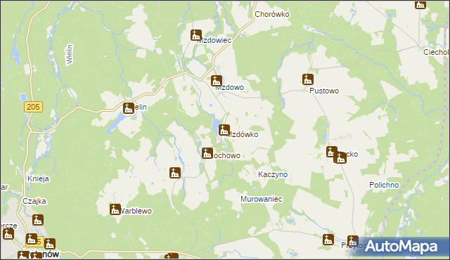 mapa Mzdówko, Mzdówko na mapie Targeo