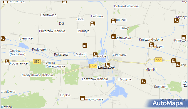 mapa Nadolce, Nadolce na mapie Targeo