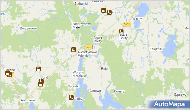 mapa Naryjski Młyn, Naryjski Młyn na mapie Targeo