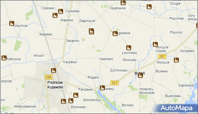 mapa Nasiłowo, Nasiłowo na mapie Targeo