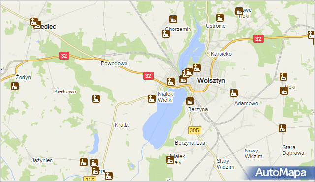 mapa Niałek Wielki, Niałek Wielki na mapie Targeo
