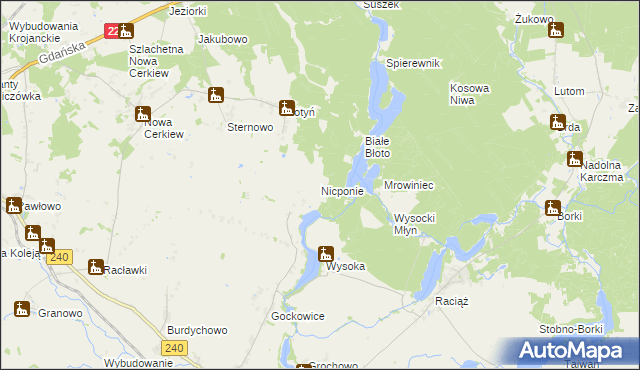 mapa Nicponie, Nicponie na mapie Targeo