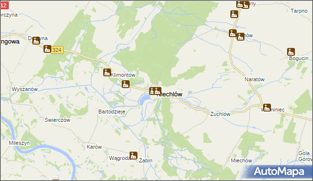 mapa Niechlów, Niechlów na mapie Targeo