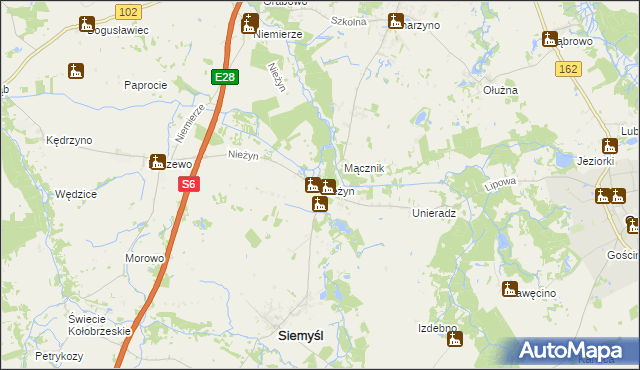 mapa Nieżyn, Nieżyn na mapie Targeo