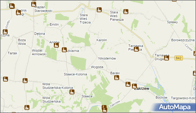 mapa Nikodemów, Nikodemów na mapie Targeo