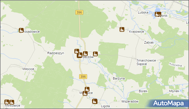 mapa Niwki gmina Namysłów, Niwki gmina Namysłów na mapie Targeo