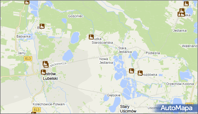 mapa Nowa Jedlanka, Nowa Jedlanka na mapie Targeo