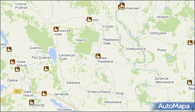 mapa Nowa Pawłówka, Nowa Pawłówka na mapie Targeo