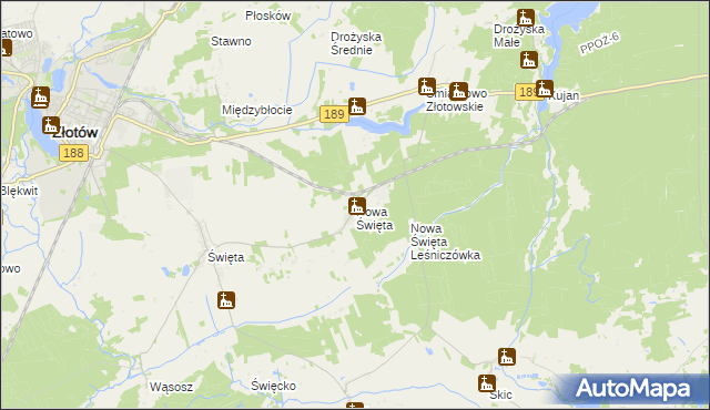 mapa Nowa Święta, Nowa Święta na mapie Targeo