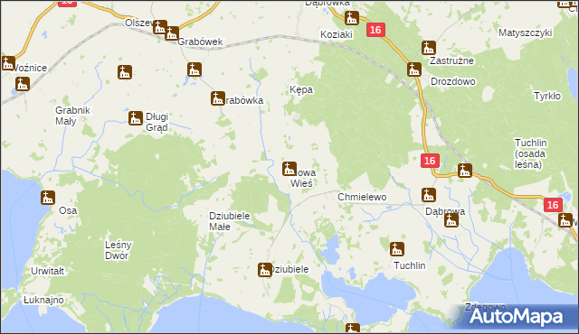 mapa Nowa Wieś gmina Orzysz, Nowa Wieś gmina Orzysz na mapie Targeo