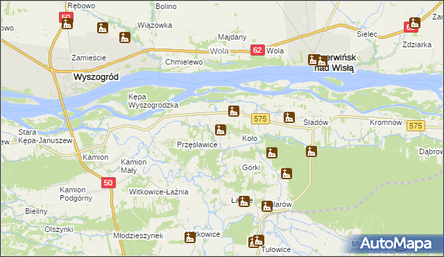 mapa Nowa Wieś-Śladów, Nowa Wieś-Śladów na mapie Targeo