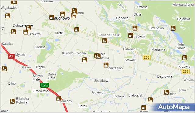 mapa Nowa Zawada, Nowa Zawada na mapie Targeo