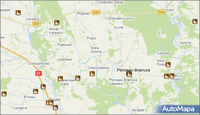 mapa Nowa Zblicha, Nowa Zblicha na mapie Targeo